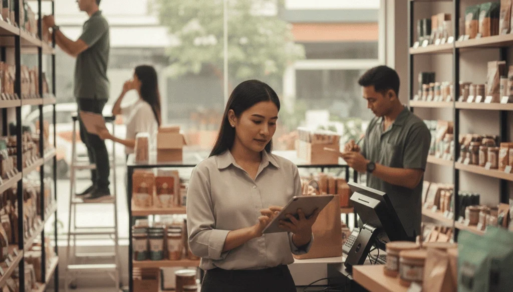 ilustrasi studi kasus biaya operasional bisnis retail yang tidak efisien