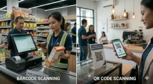 perbandingan QR code dan barcode untuk sistem bisnis modern