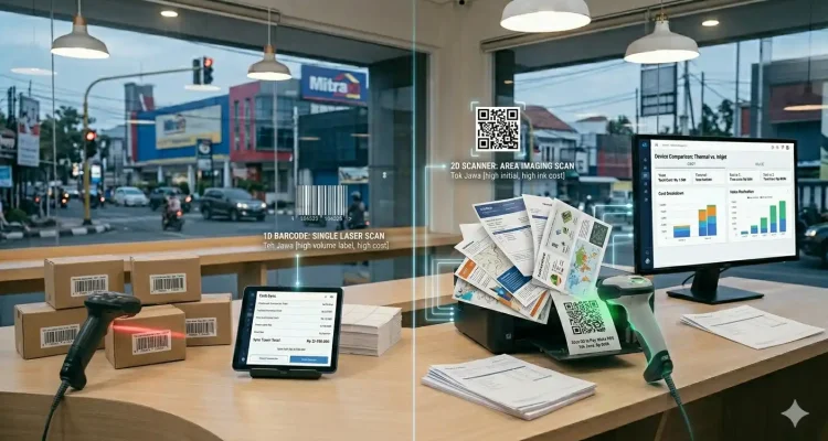 Barcode Scanner 1D vs 2D: Mana yang Lebih Efisien?