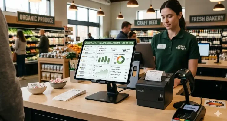 POS system bisnis modern untuk operasional retail dan restoran