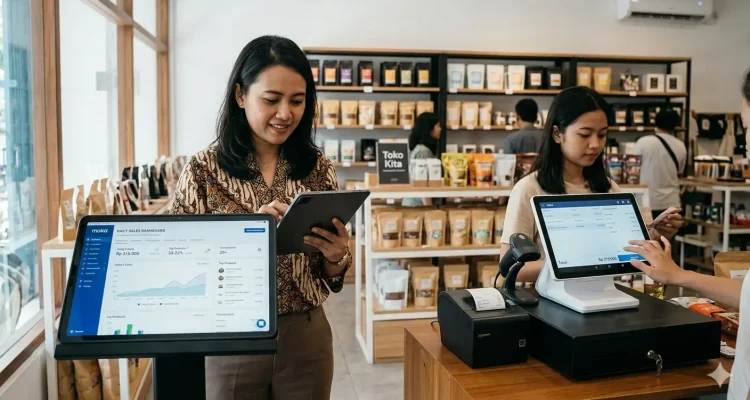 studi kasus sistem kasir terintegrasi Kassen pada bisnis retail